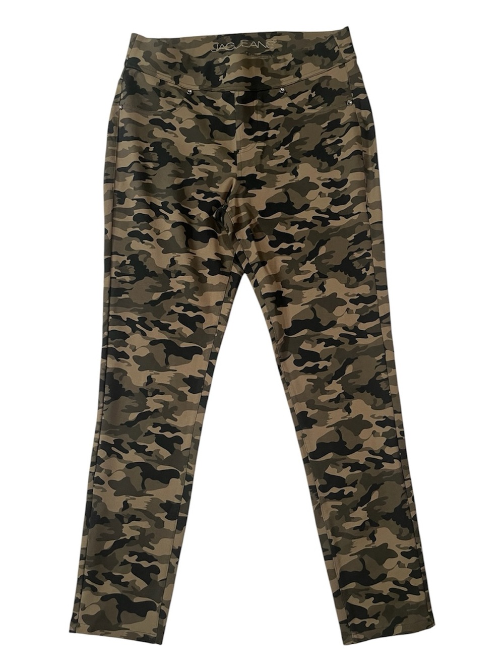 Jag Jeans Pants, Camo Skinny, Khaki Tan & Black, Size M Medium, NWOT